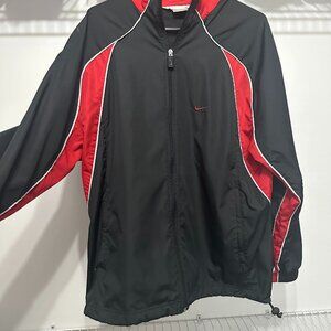 Men's Nike Coat Black Red Size Small S